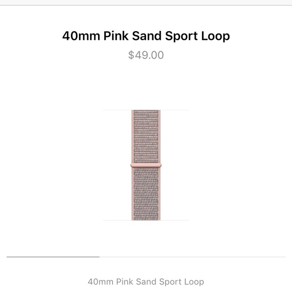 40mm pink sand sport band